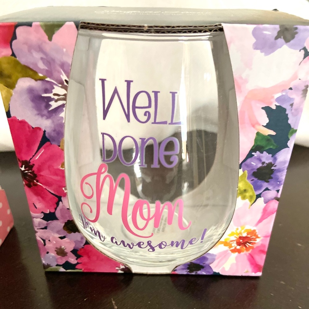 🆕 Sheffield home Wine glass well done mom